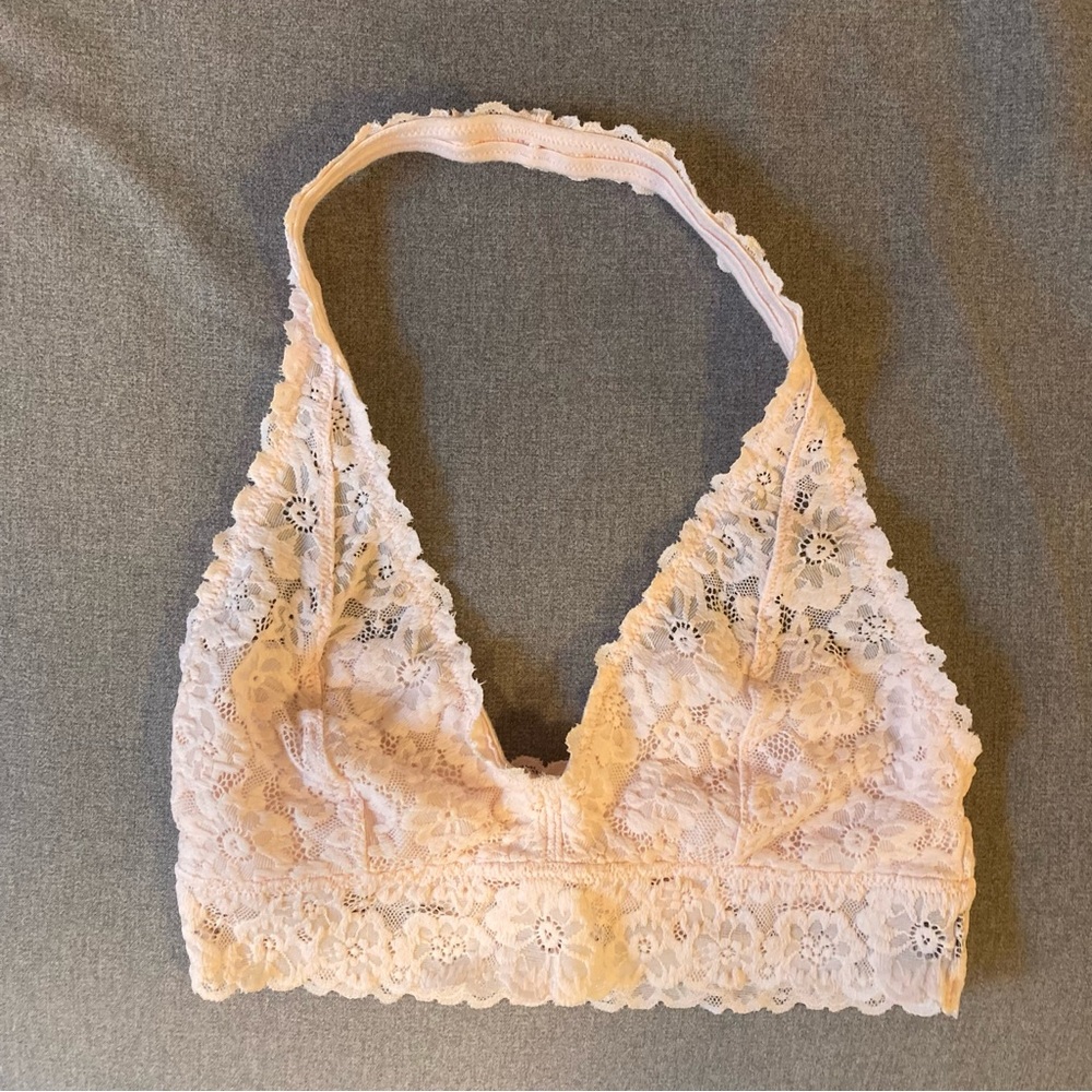 Aerie light pink halter bralette